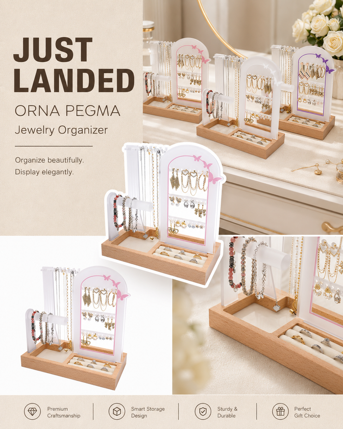 OrnaPegma Butterfly Arch Jewelry Storage Rack