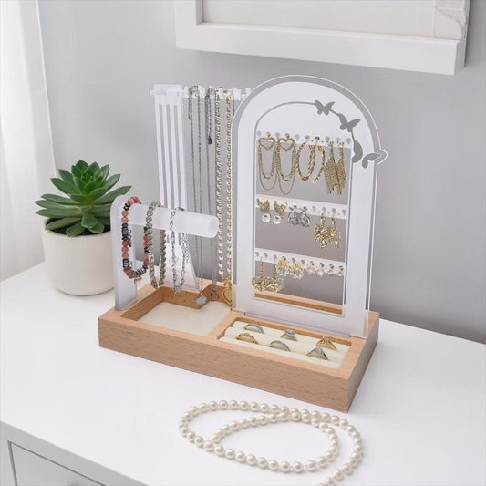 Minimalist Butterfly Jewelry Organizer Stand Display