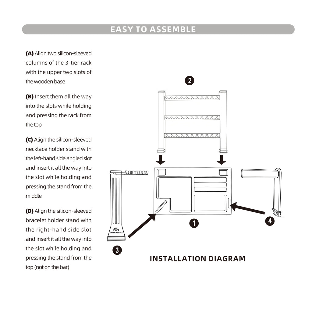 3 Tier Storage - White