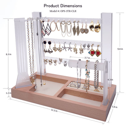 3 Tier Storage - Clear | Bracelet Holder