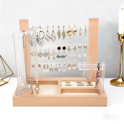 3 Tier Storage - Peach | Jewellery Organiser