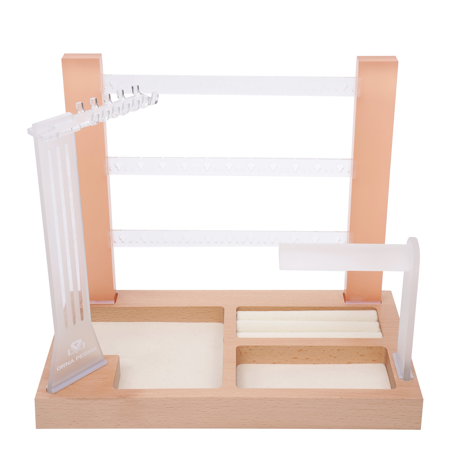 3 Tier Storage - Peach | Jewellery Organiser