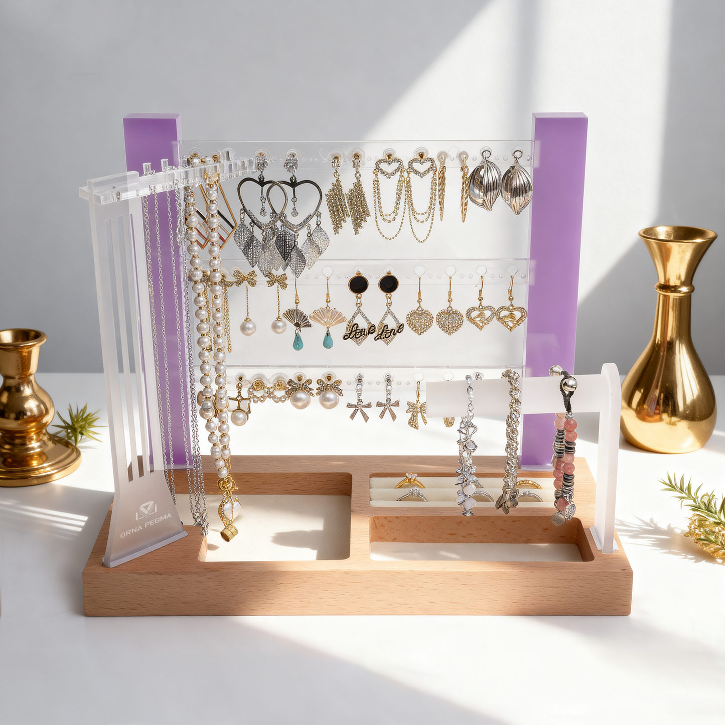 3 Tier Storage - Violet | Jewelry Storage Organizer for girls