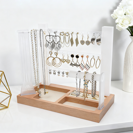 3 Tier Storage - White | Necklace Holder Stand
