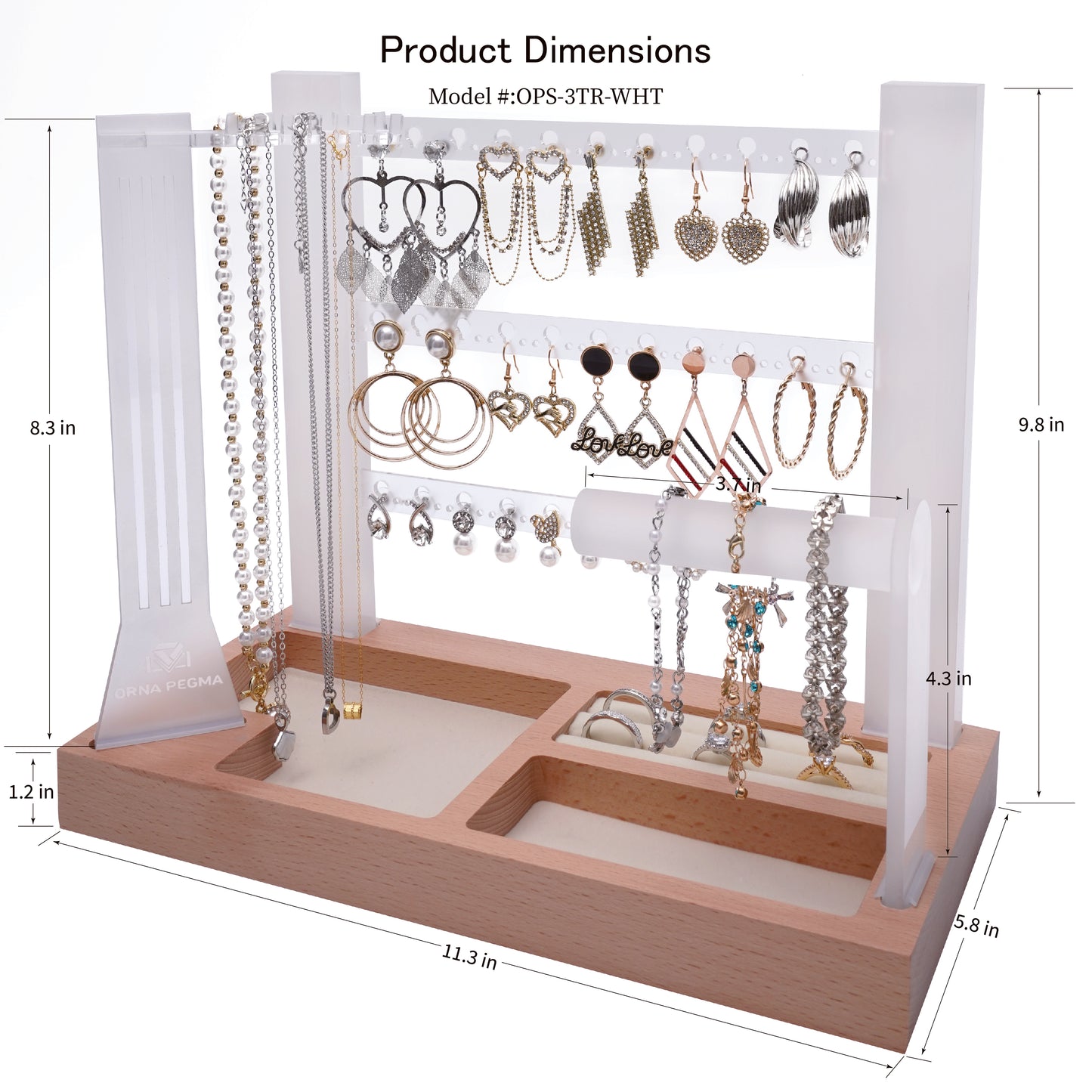 modern elegant jewelry organizer stand lifestyle display for vanity decor inspiration