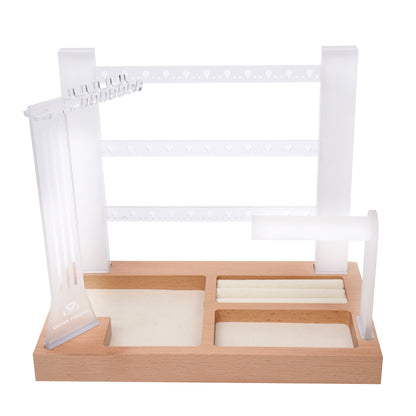 modern elegant jewelry organizer stand lifestyle display for vanity decor inspiration