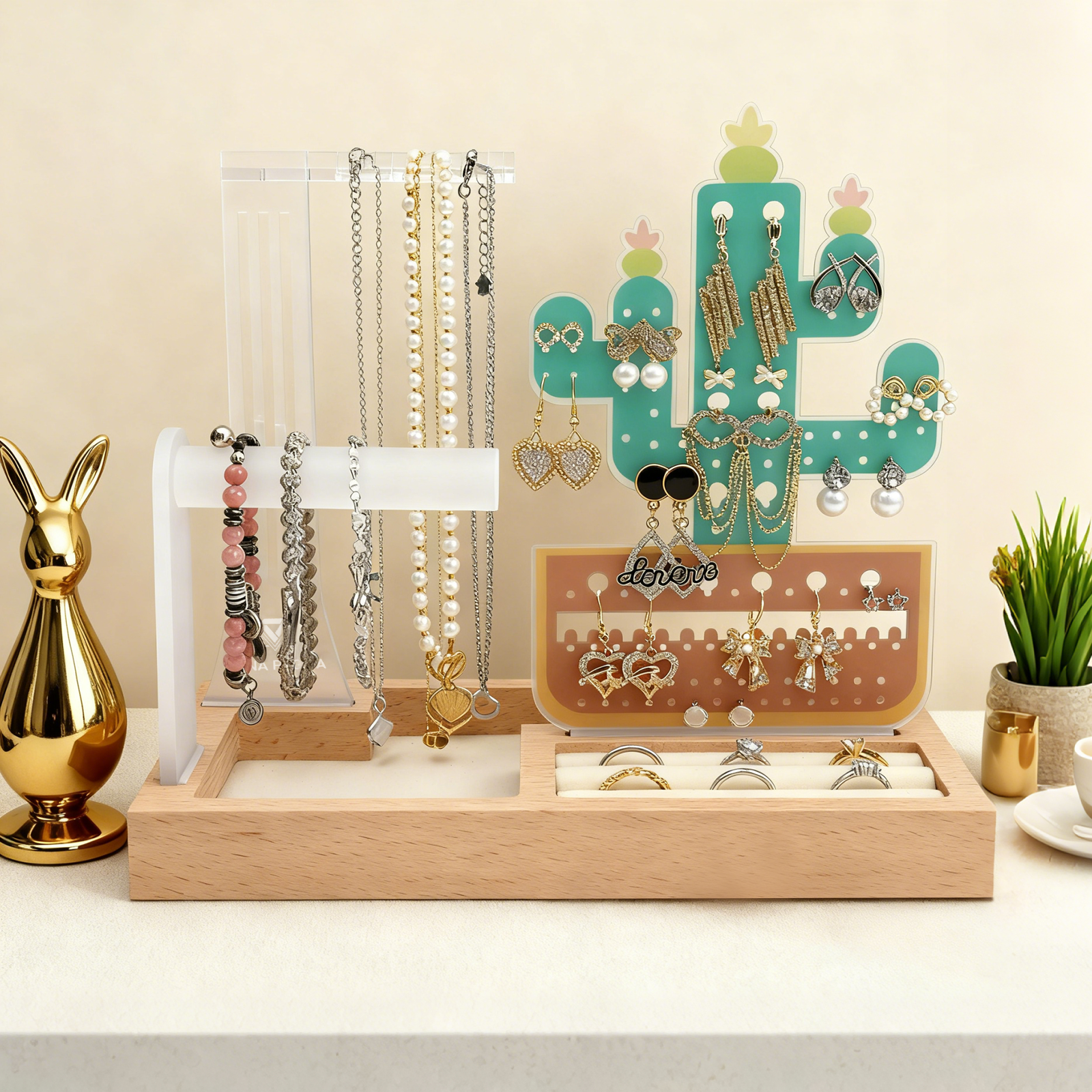 Themed Storage - Cactus  | Earring Organizer stand