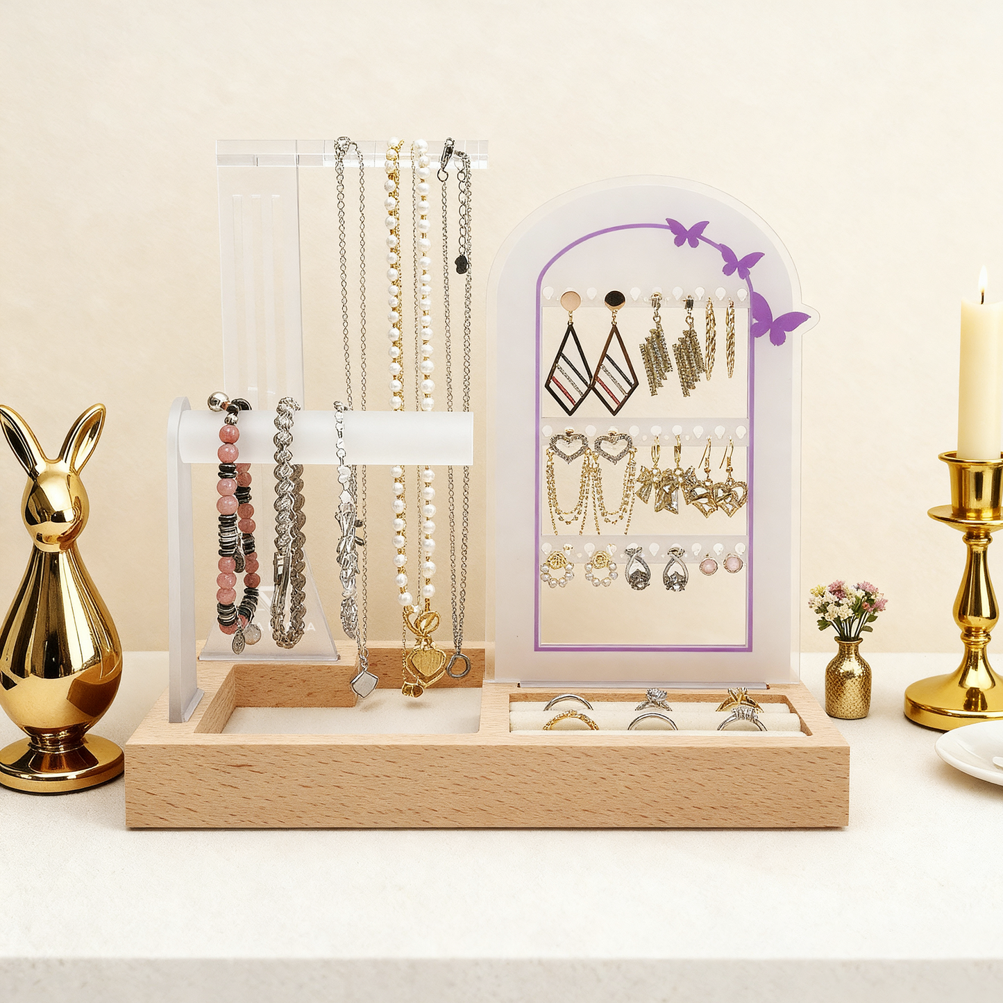 Themed Storage - Purple Butterfly Arch | Necklace Stand