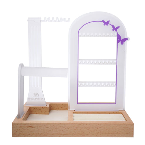 custom name personalized lavender arch jewelry organizer stand storage
