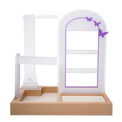 custom name personalized lavender arch jewelry organizer stand storage