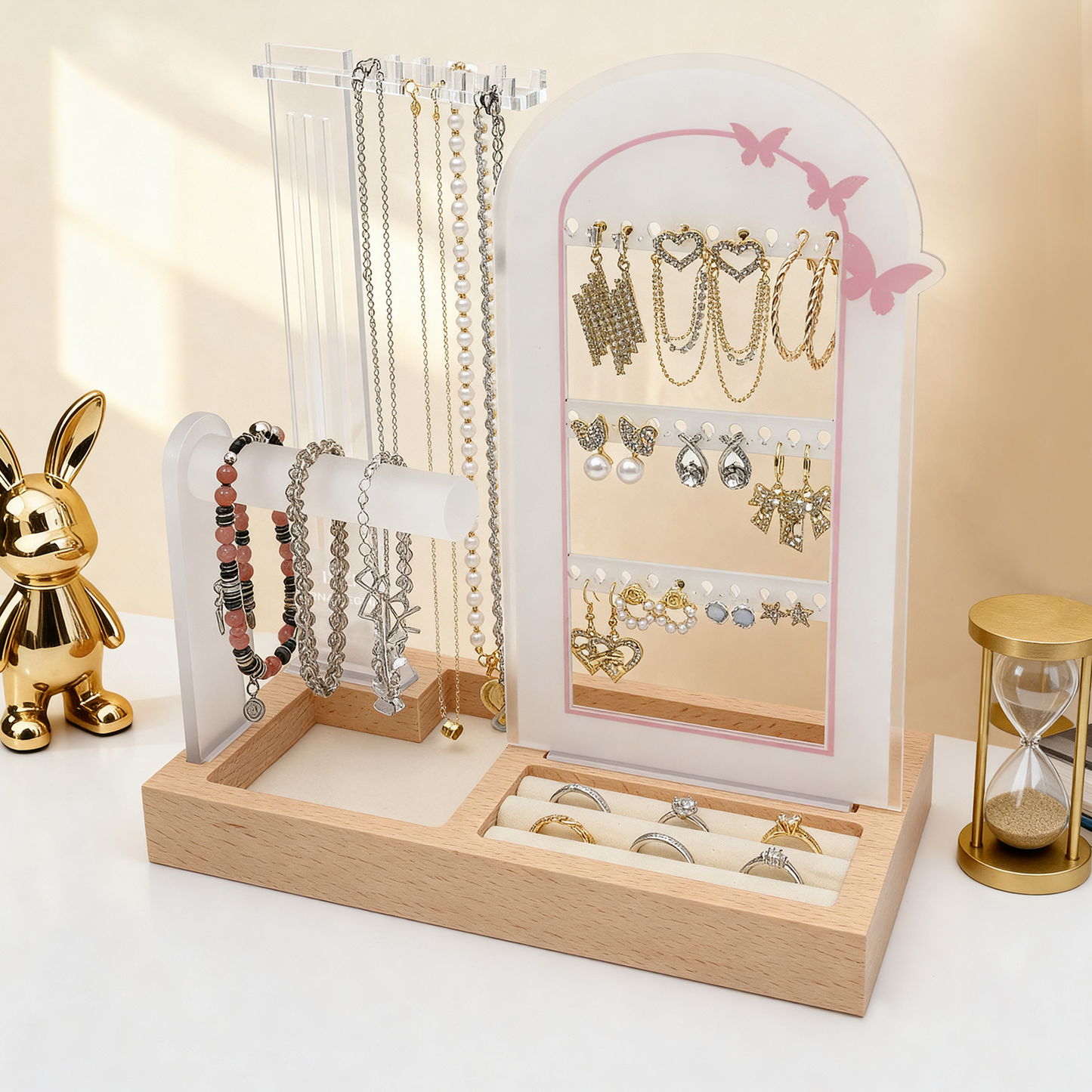 Themed Storage - Pink Butterfly Arch | Necklace organizer