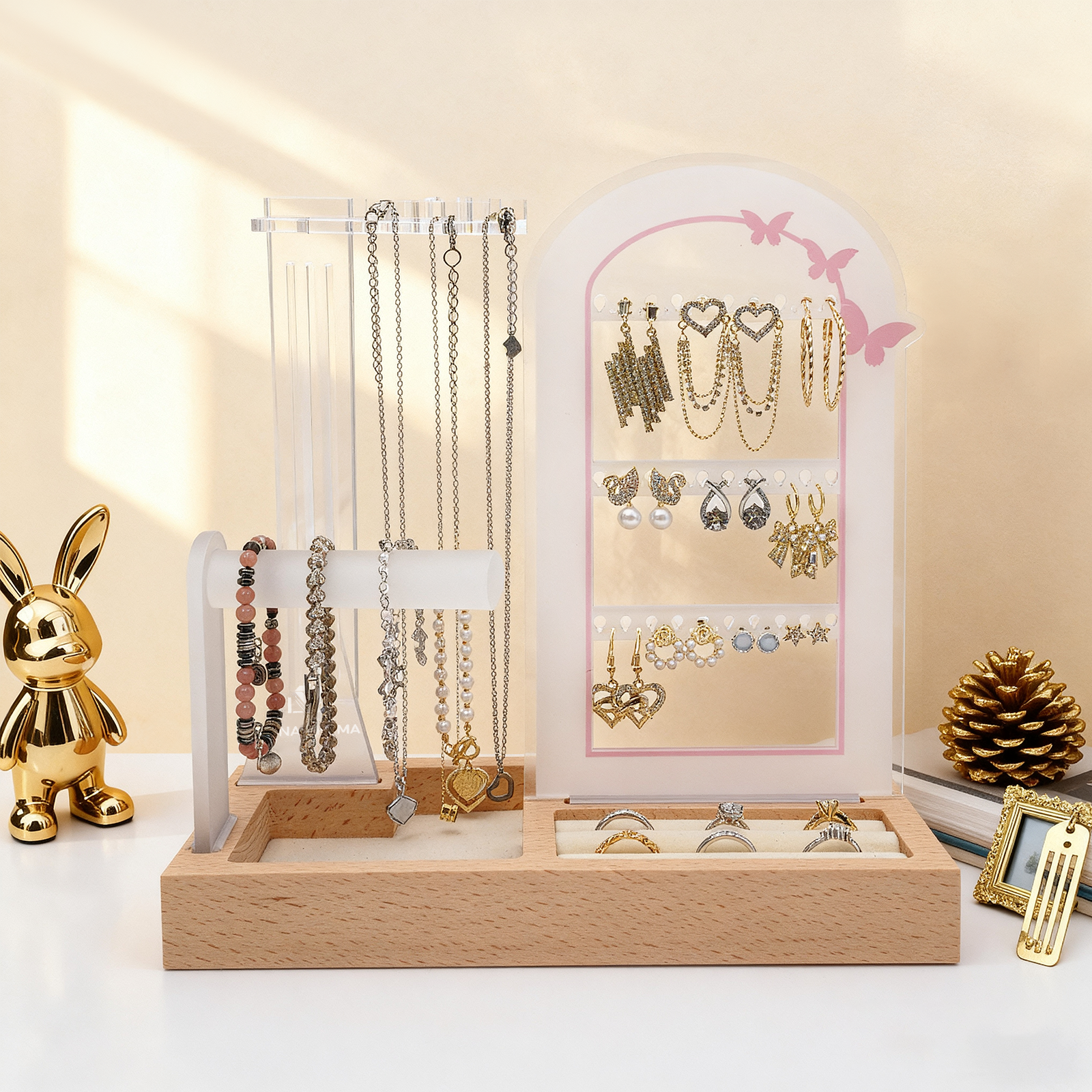 Themed Storage - Pink Butterfly Arch | Necklace organizer