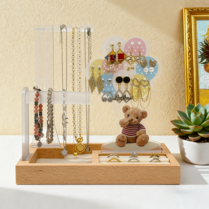 Themed Storage - Teddy and Balloons | jewelry stand organizer
