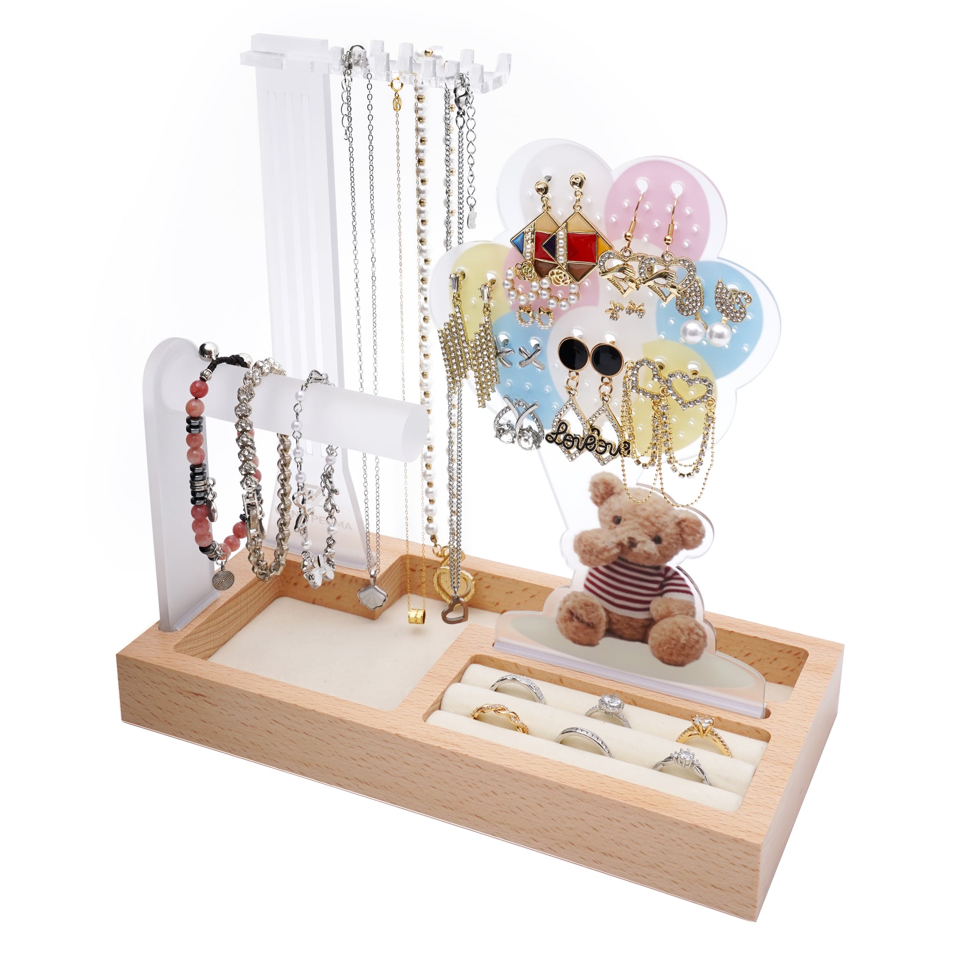 Themed Storage - Teddy and Balloons | jewelry stand organizer