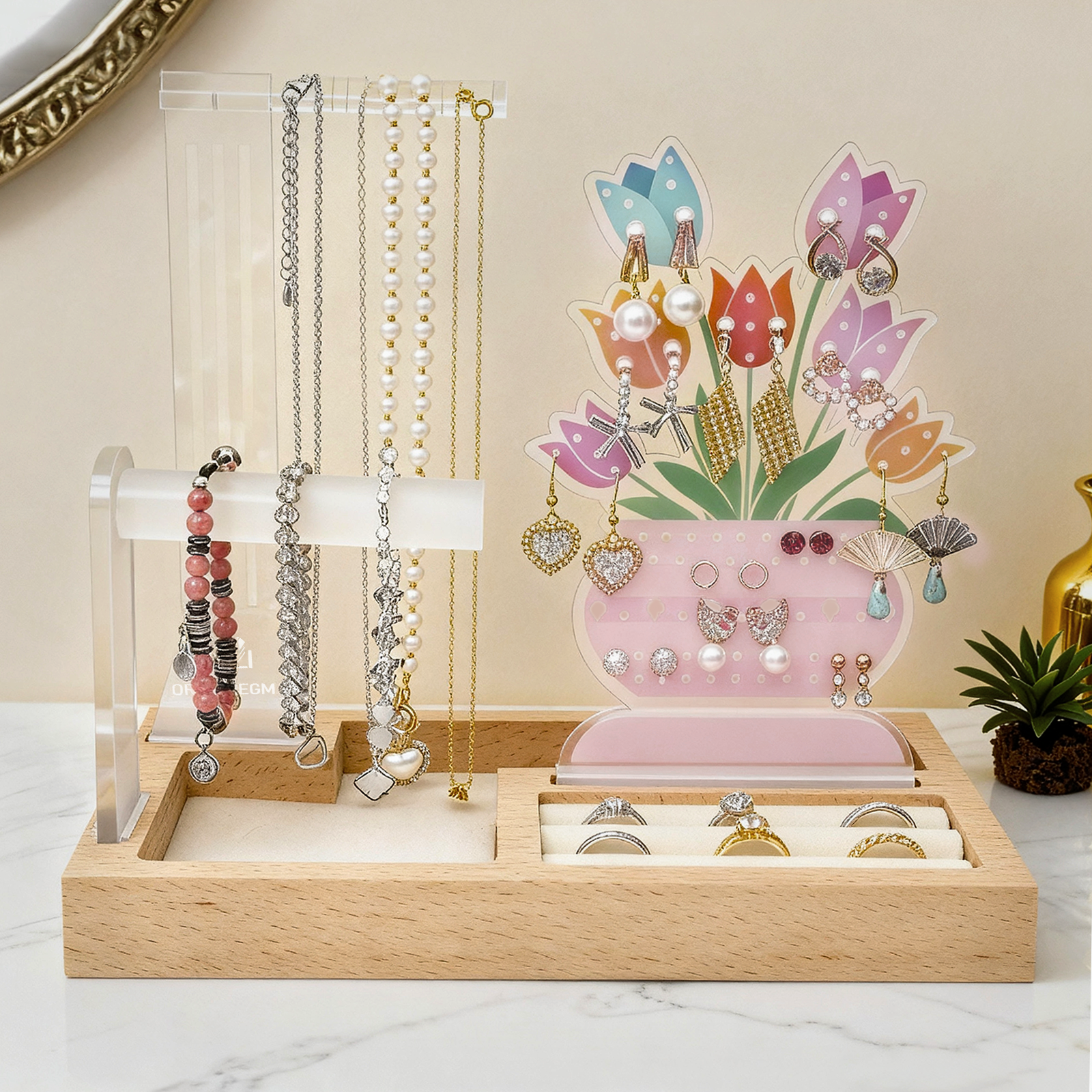 Themed Storage - Tulips | Jewelry holder stand
