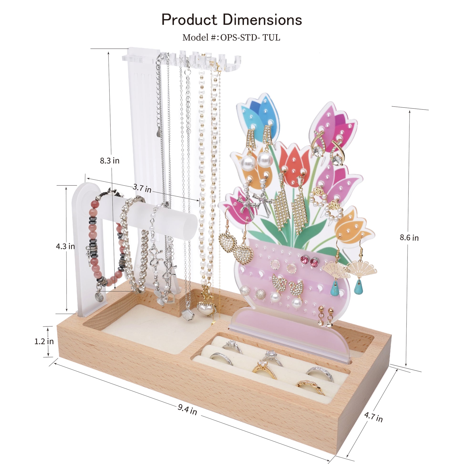 Themed Storage - Tulips | Jewelry holder stand