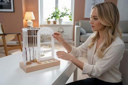 Minimalist Butterfly Jewelry Organizer Stand Display