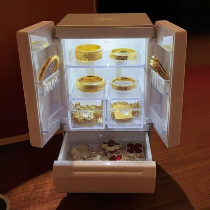 Mini Fridge-Style Jewelry Box with Light — product view 4