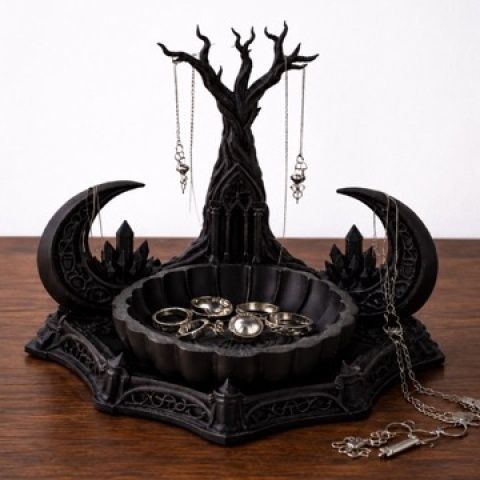 Gothic Tree Jewelry Stand with Tray — product view 10