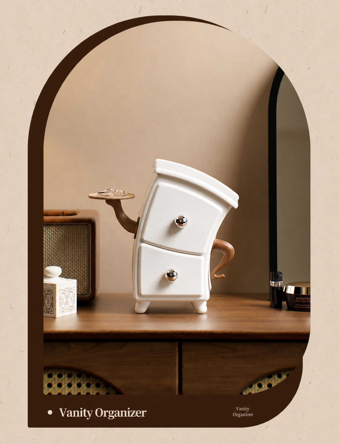 Multi-Tier Jewelry Organizer Box with Drawers — product view 17